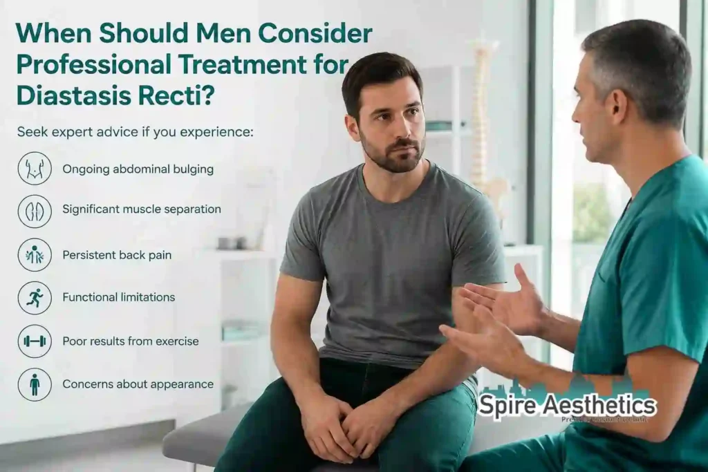 When Should Men Consider Professional Treatment for Diastasis Recti Southsea?