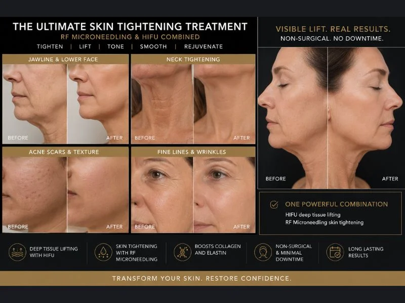 Results of combined treatment for the ultimate skin tightening treatment Southsea